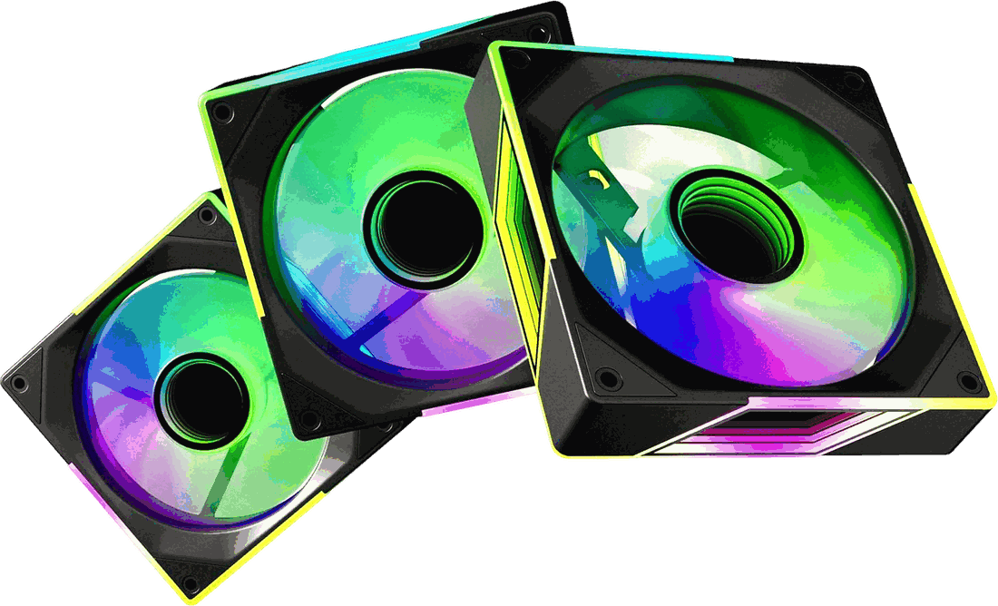 120mm Infinity-Mirror ARGB Fans (Black)